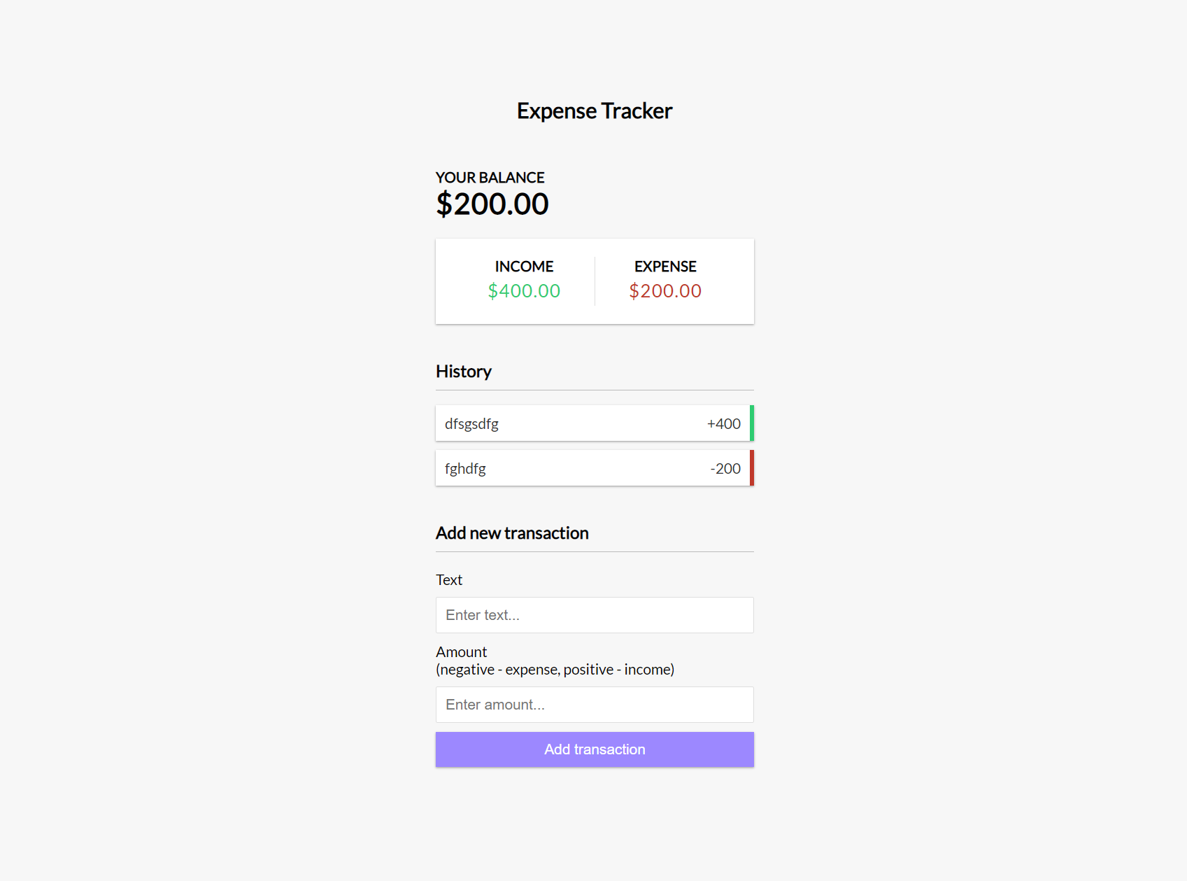 Expense Tracker